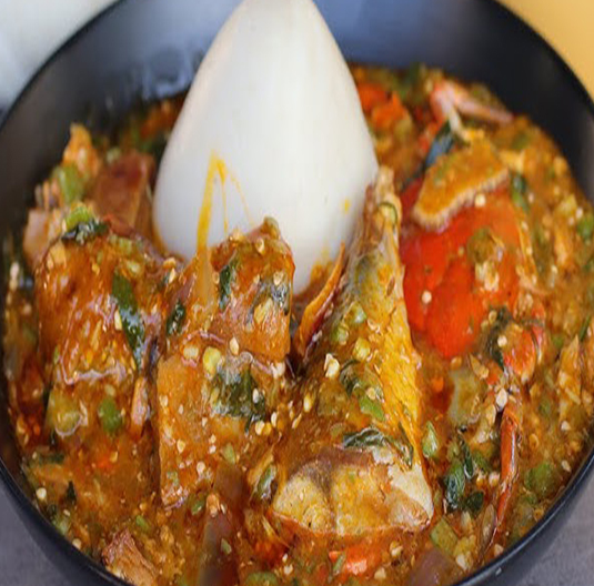 Banku with Okro stew 1