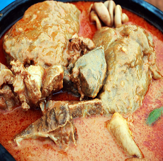 Kokonte with palmnut soup 1